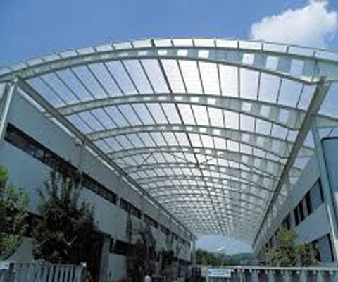 Mái vòm khung sắt lợp, poly / Iron Frame Dome with Polycarbonate